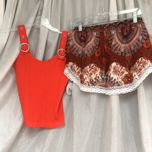 Daisy island shorts combo